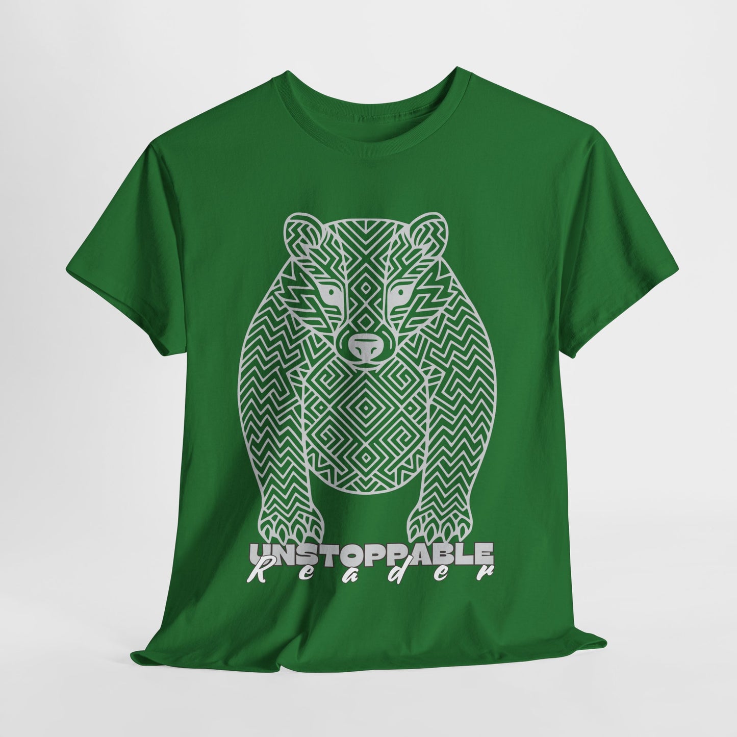 Teen/Adult Unisex – Unstoppable Reader Honey Badger Tee – Fierce Gift for Relentless Bookworms