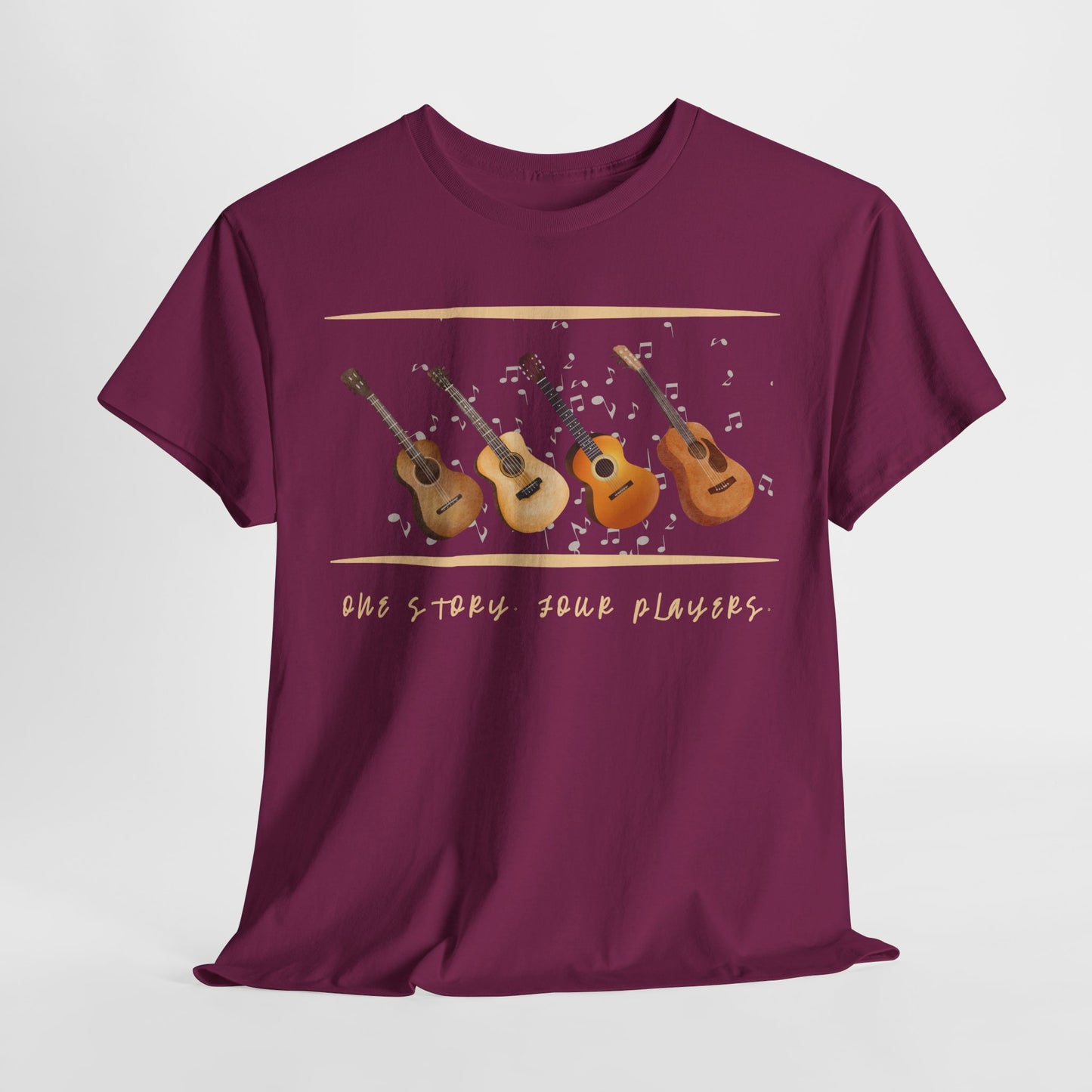 Teen/Adult Unisex One Story, Four Players Tee – Harmony in Every Note