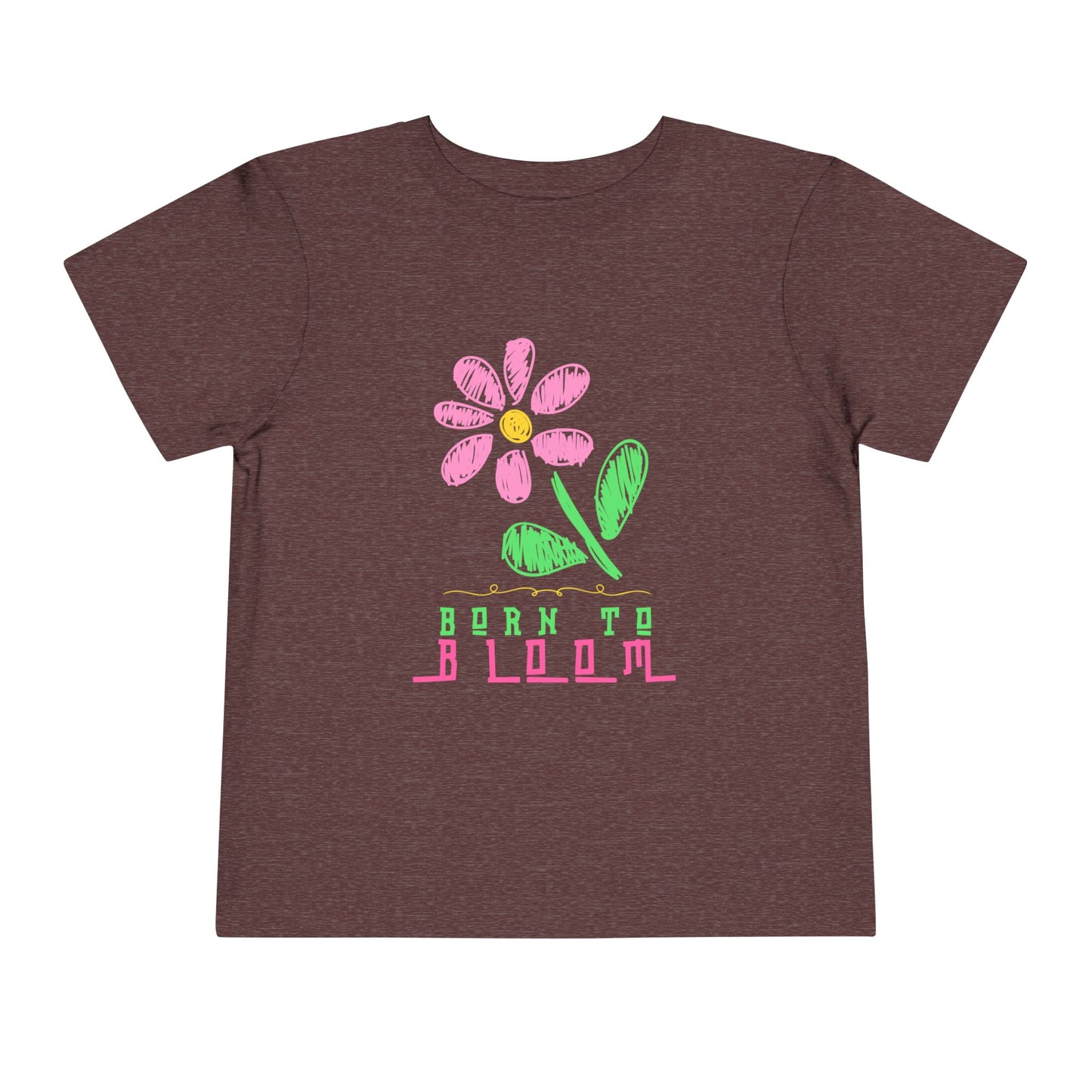 Toddler Born to Bloom Tee – Uplifting Flower Shirt for Little Growers