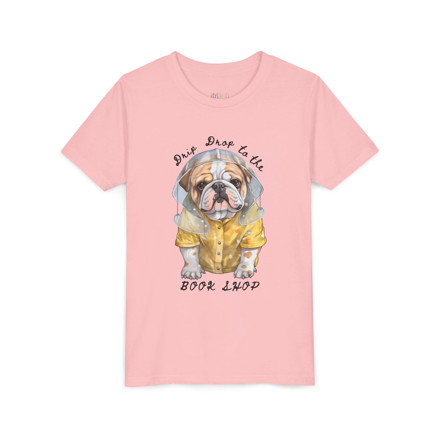 Youth Drip Drop to the Book Shop T-Shirt – Rain or Shine, It’s Reading Time