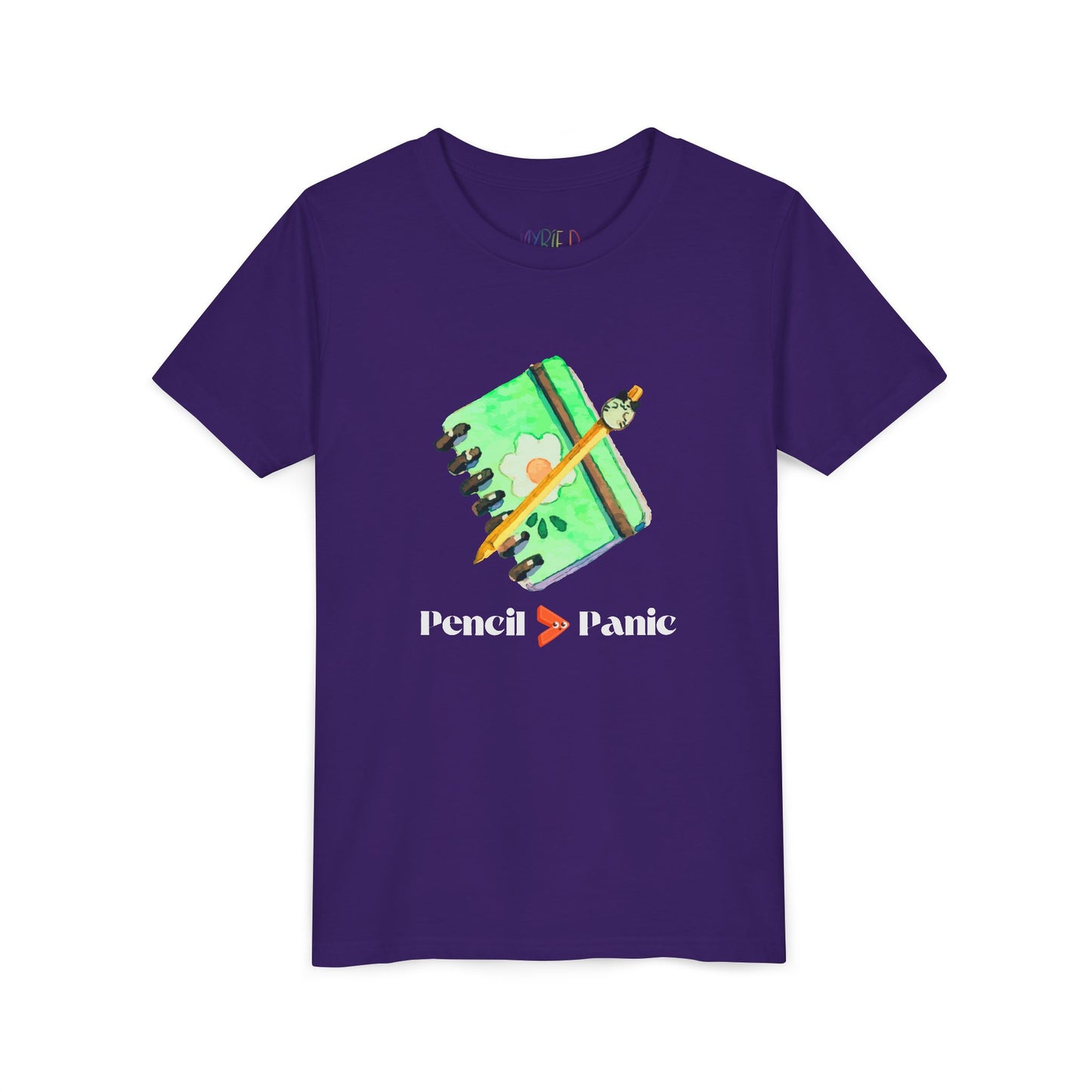 Youth Pencil Beats Panic Tee – Empower Young Writers with Confidence & Creativity