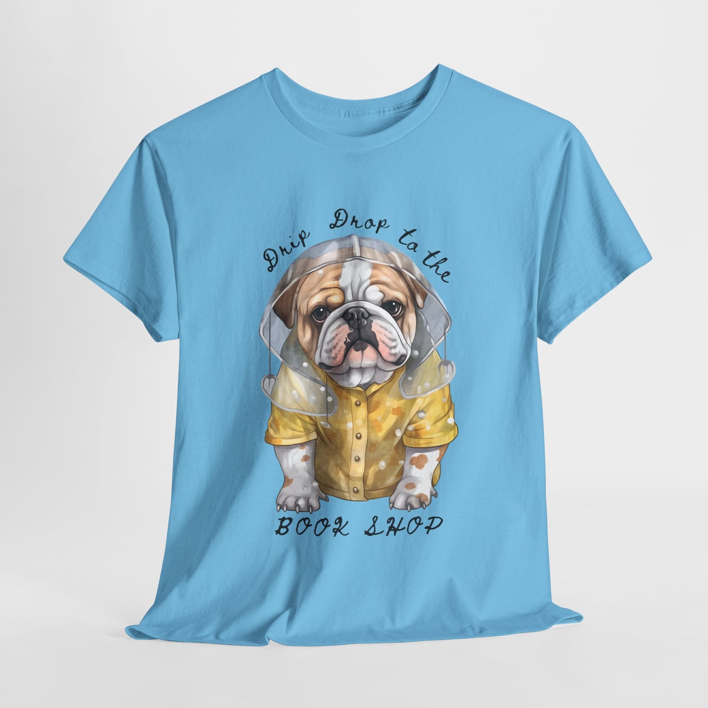 Teen/Adult Unisex Drip Drop to the Book Shop Tee – Puddle-Proof & Page-Ready
