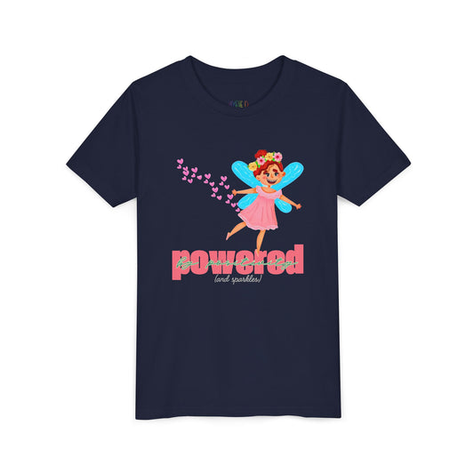 Youth Powered by Positivity (and Sparkles) Tee – Glow Up, Lift Up