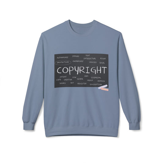 Teen/Adult Unisex Copyright Sweatshirt – Creative Rights Design for Artists, Writers, and Innovators