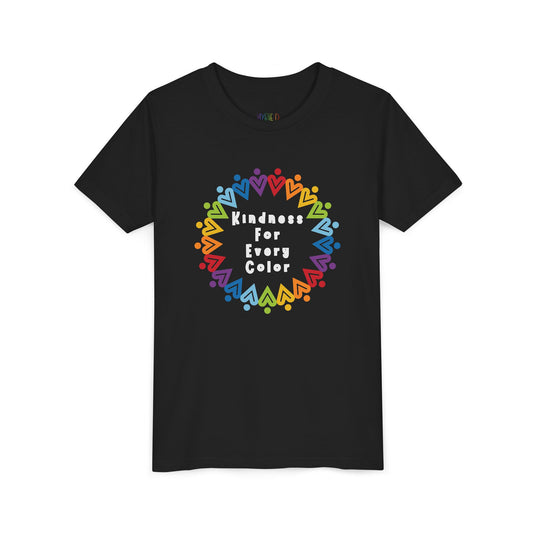 Youth Kindness For Every Color Tee – Celebrate What Makes Us Shine