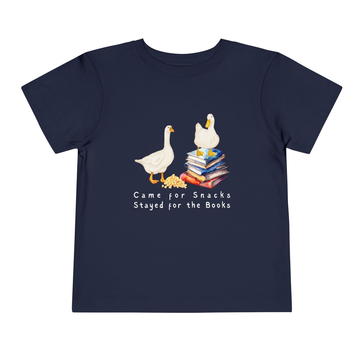 Toddler Came for Snacks Tee – Funny Book Lover Shirt for Kids