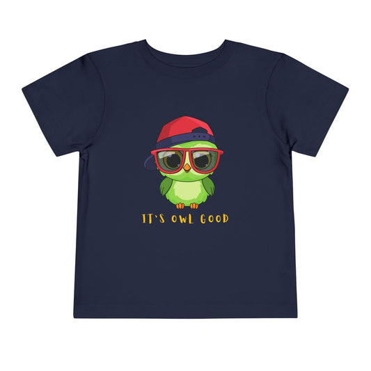 Toddler It’s Owl Good Tee – Cool Owl Shirt for Laid-Back Littles