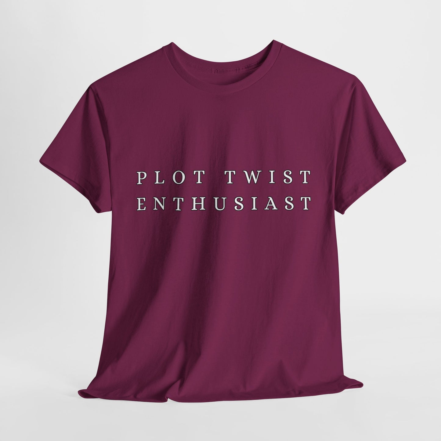 Teen/Adult Unisex Tee – Plot Twist Enthusiast (Minimal Design)