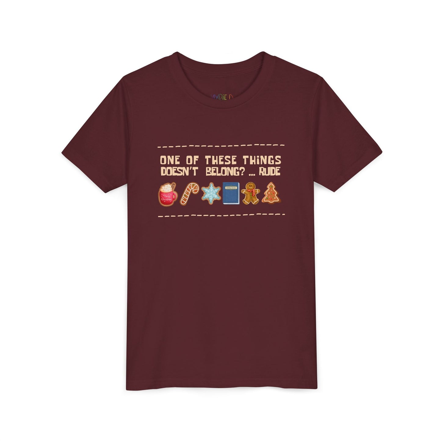 Youth One of These Things Doesnâ€™t Belong T-Shirt â€“ Funny Holiday Book Design Printify