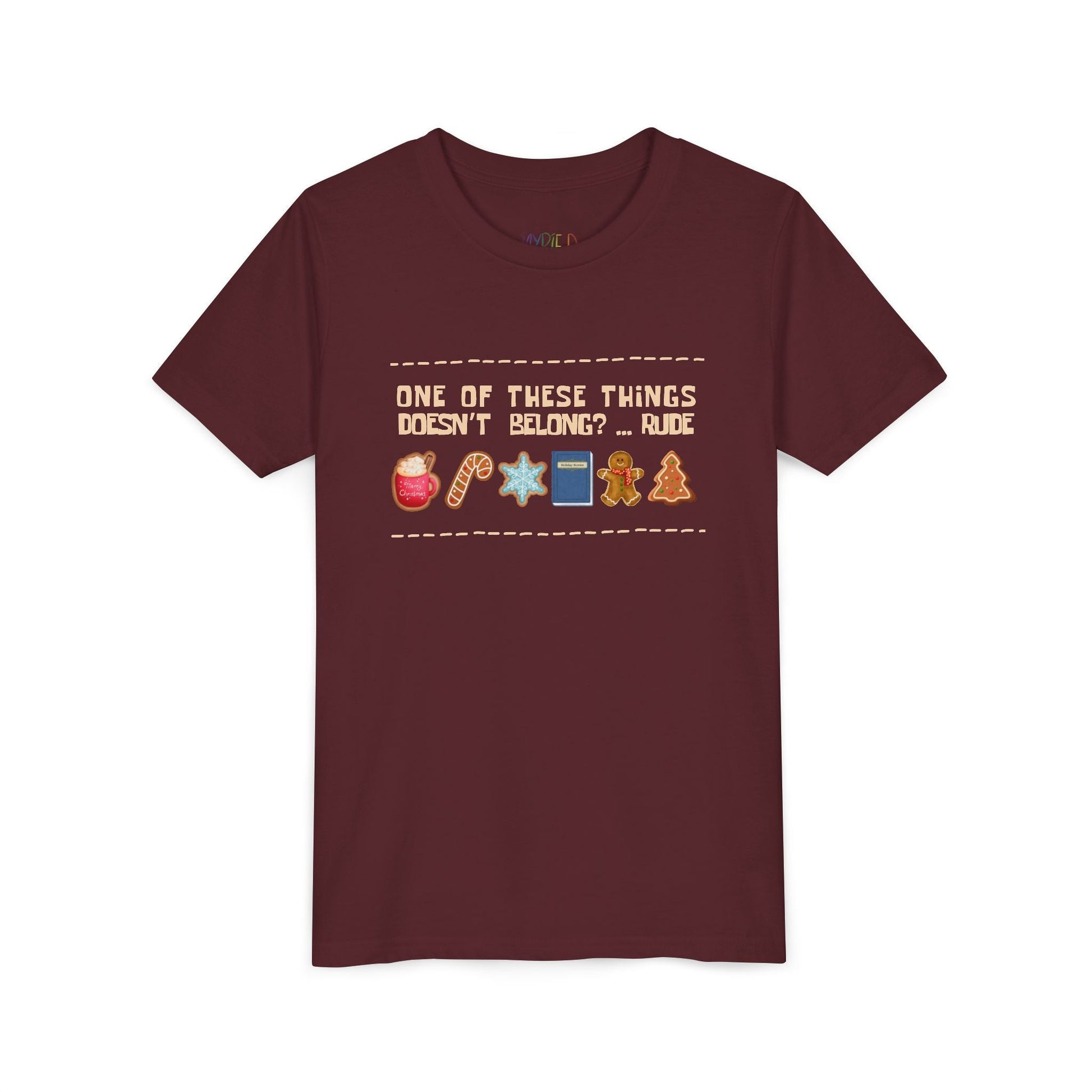 Youth One of These Things Doesnâ€™t Belong T-Shirt â€“ Funny Holiday Book Design Printify
