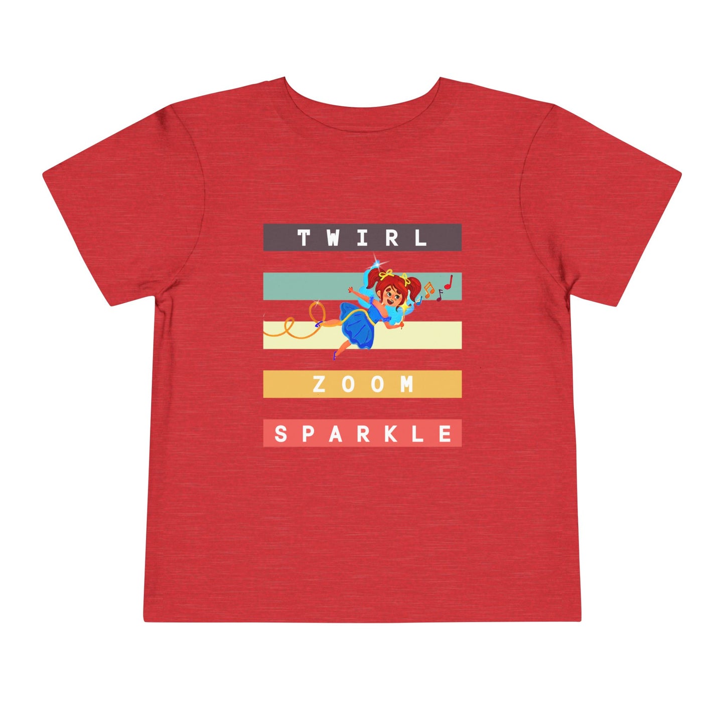 Toddler Twirl Zoom Sparkle Tee – Mei-Mei Movement Shirt for High-Energy Kids