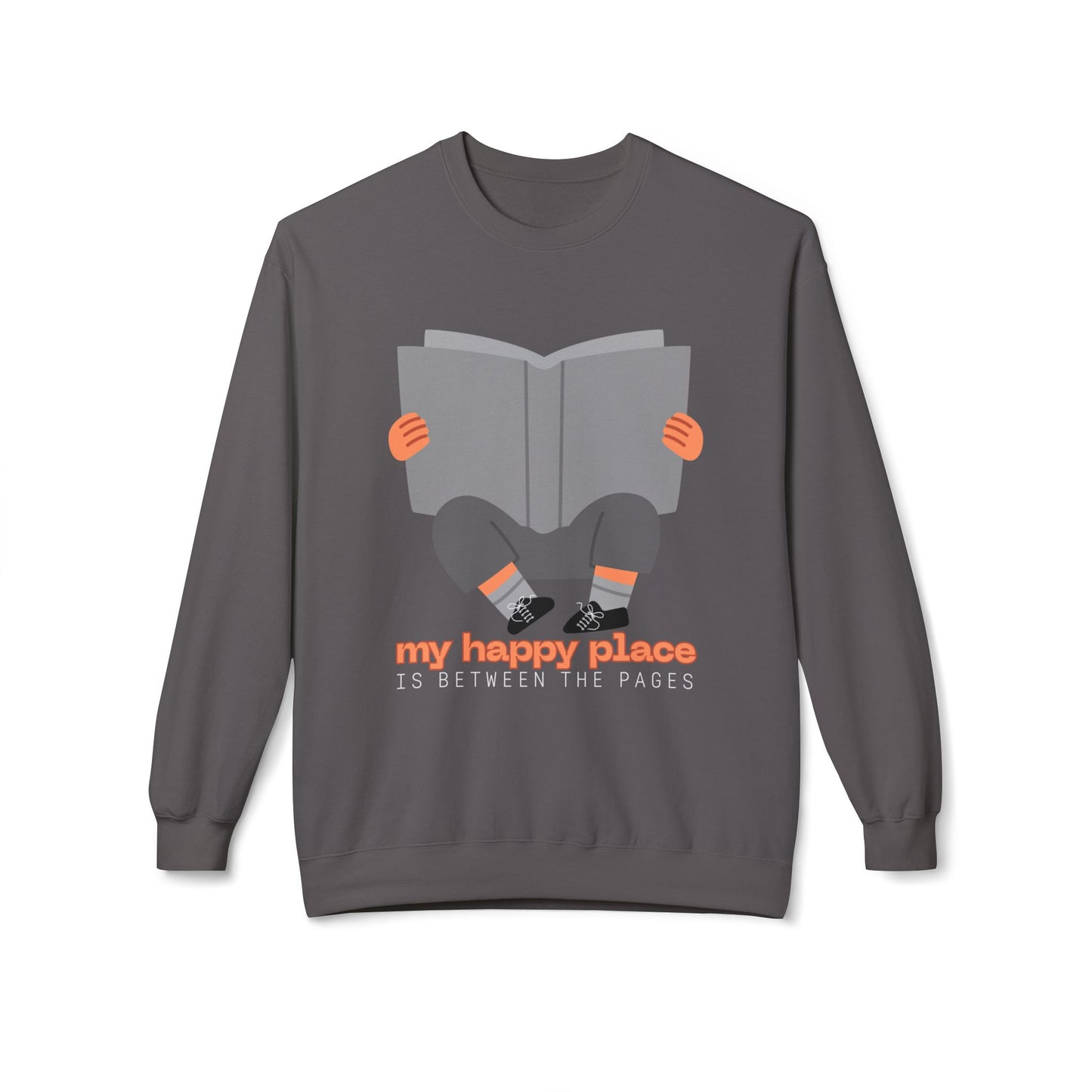 Teen/Adult Unisex My Happy Place Is Between the Pages Sweatshirt