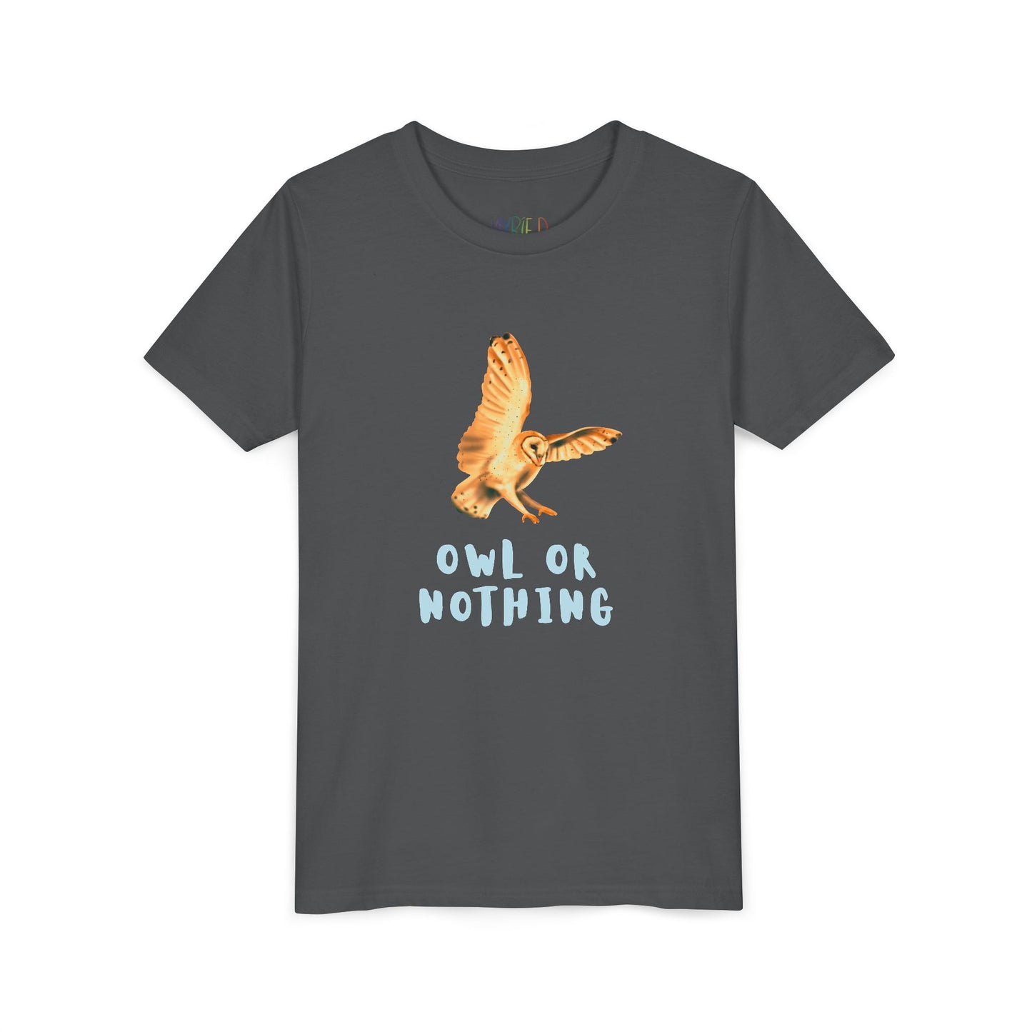 Youth Owl or Nothing T-Shirt – Playful Animal Pun Tee for Kids Who Give It Their All