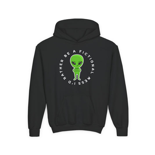 Youth Fictional Mess Hoodie – Out-of-This-World Reader Style