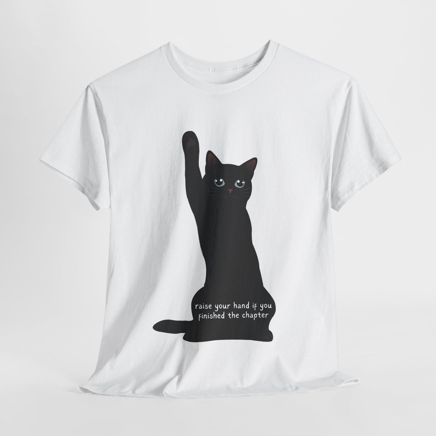 Teen/Adult Unisex Chapter Complete Cat Tee – Paws Up for Page Turners