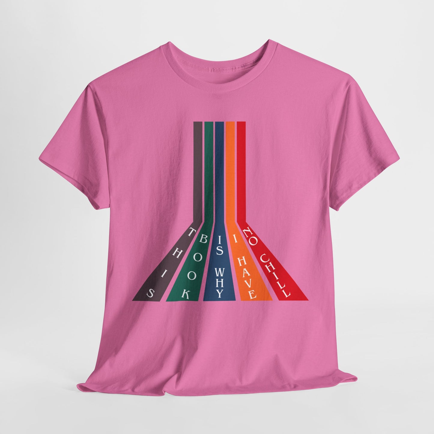 Teen/Adult Unisex Bookish Tee – This Book Is Why I Have No Chill (Color Stripe Edition)