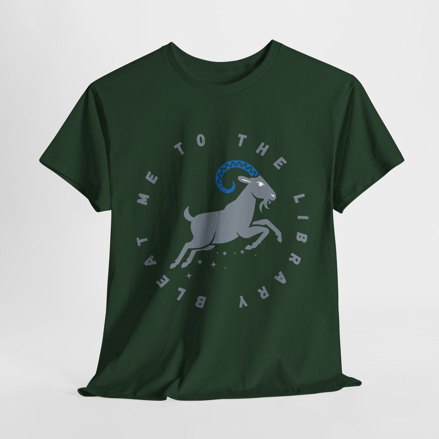 Teen/Adult Unisex – Bleat Me to the Library Goat Tee