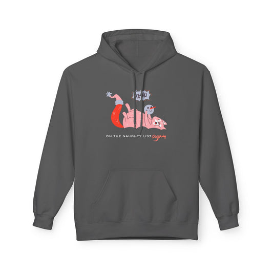 Teen/Adult Unisex On the Naughty List Again Hoodie Printify