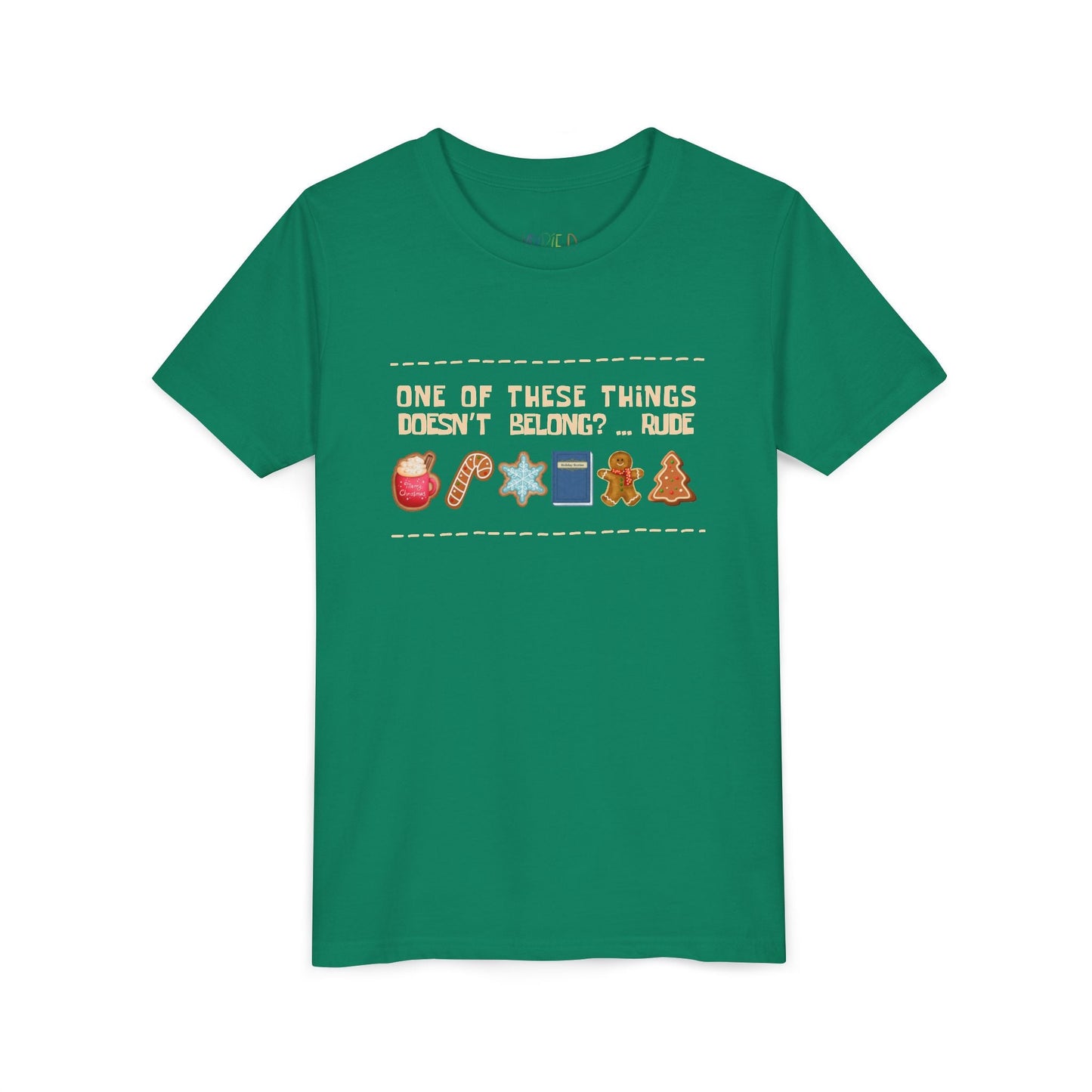 Youth One of These Things Doesnâ€™t Belong T-Shirt â€“ Funny Holiday Book Design Printify