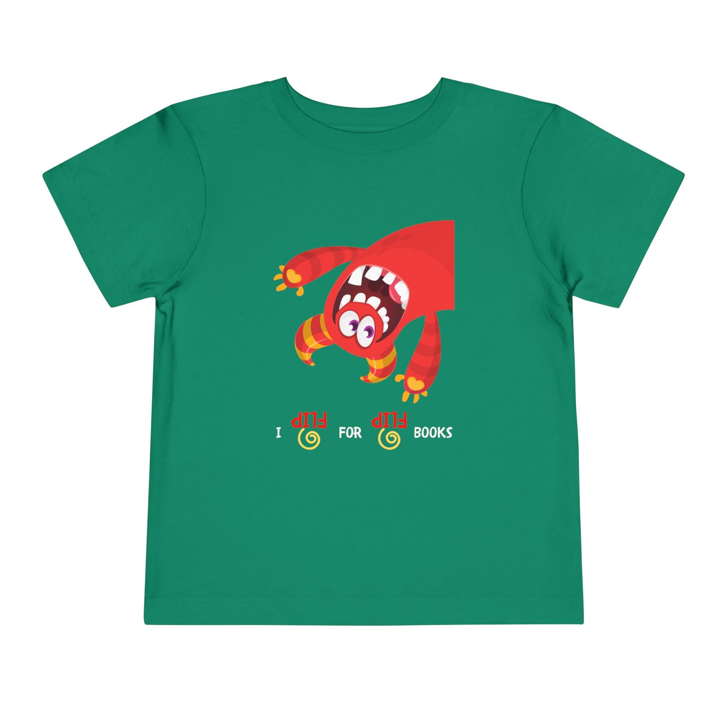 Toddler I Flip for Books Tee